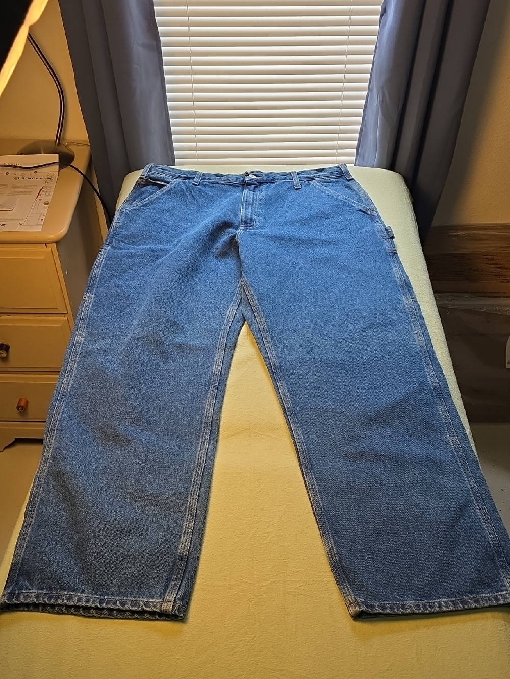 Carhartt Signature Denim Work Dungaree-Dungaree Fit 38 x 32